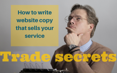 How to write website copy that sells your services—Trade secrets you can use